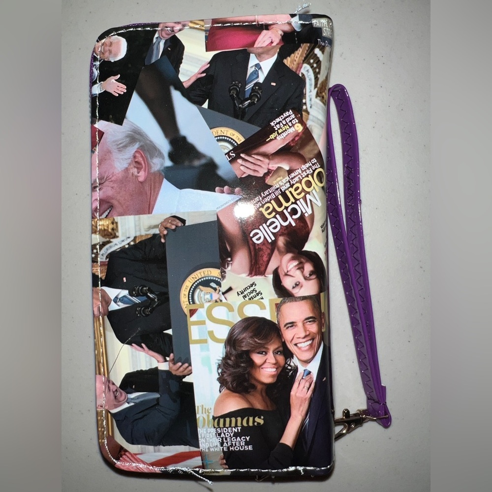 🇺🇸 New! Democratic Party Zip Around Wallet